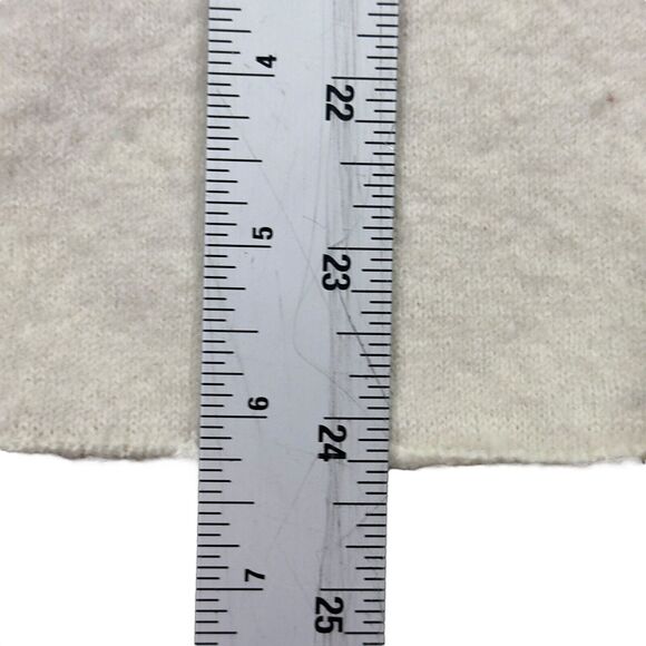 Chico's Chateau Coat Women's XL Ivory Long Sleeve 100% Boiled Wool Formal Wear - Picture 7 of 7